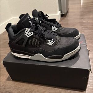 Jordan Black and White Sneakers Classic AJ4 Design